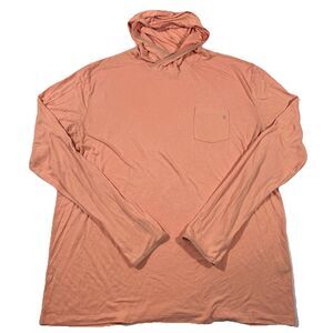 Free Fly Bamboo Lightweight Performance Hoodie Salmon Coral Men's 2XL Outdoor